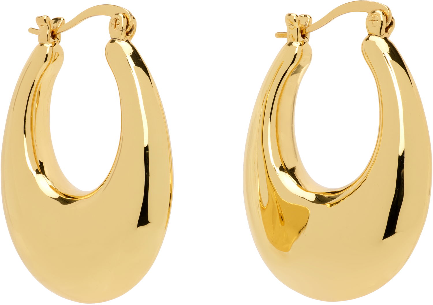 Обеци Anine Bing Gradual Hoop Earrings Металик | A-15-10411-GLD1, 1