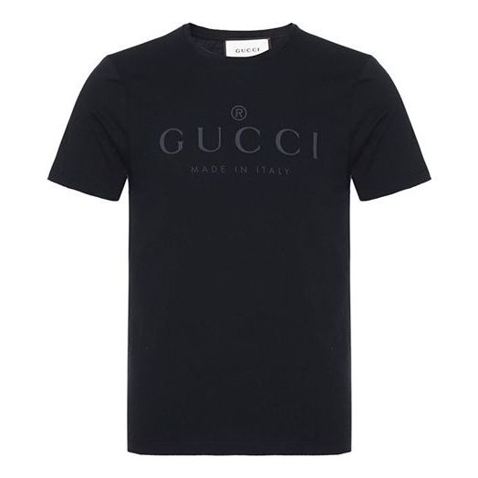 Тениска Gucci Logo T-Shirt Черно | 441685-X3A80-1000