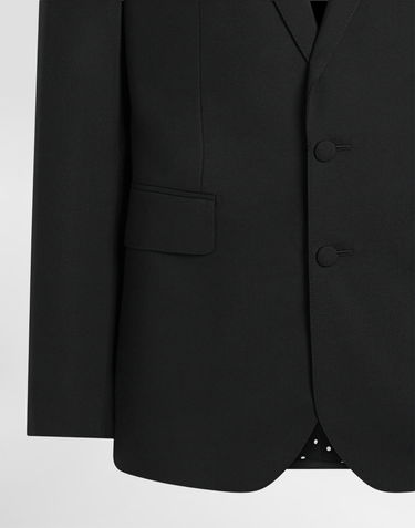 Яке Dolce & Gabbana Single-breasted New Martini Canvas Jacket Черно | G2VZ7TFUBFTN0000, 2