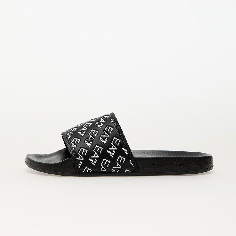 Кецове и обувки Emporio Armani EA7 Water Sport All Over Slipper U Full Black/White Черно | 7X000109AF15125MC138
