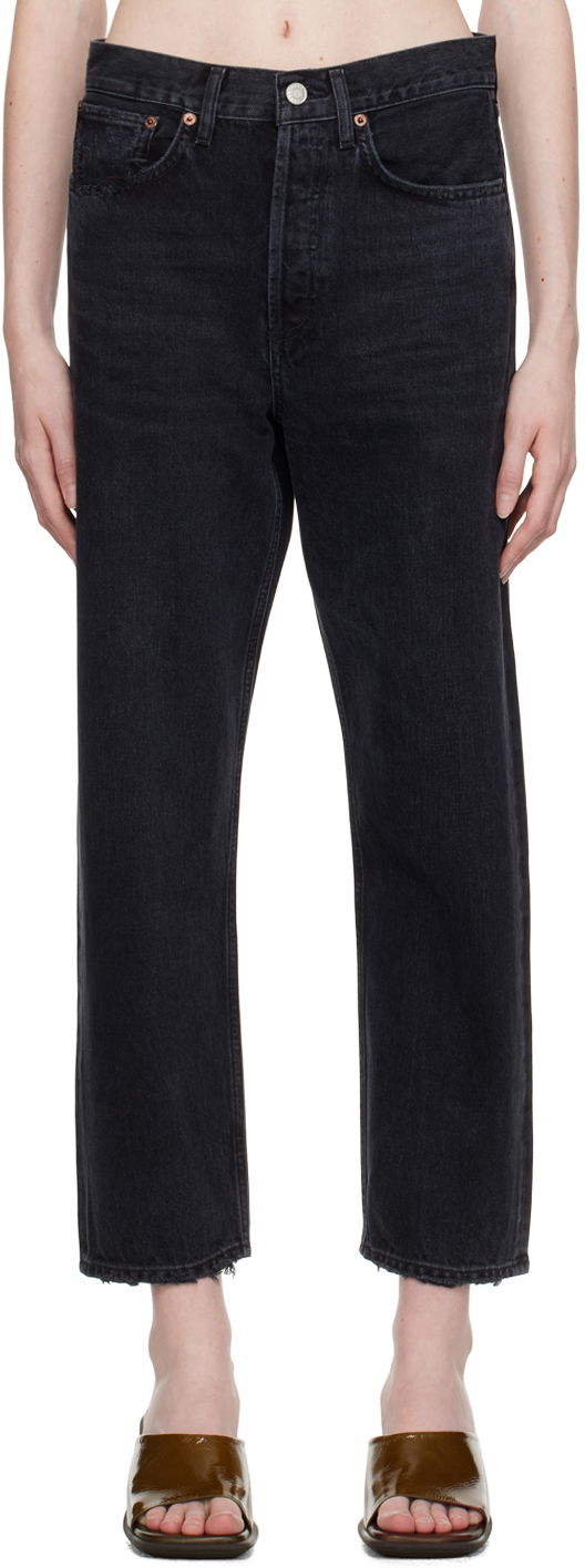 Дънки AGOLDE AGOLDE 90's Crop Jeans Черно | A173E-1157, 0