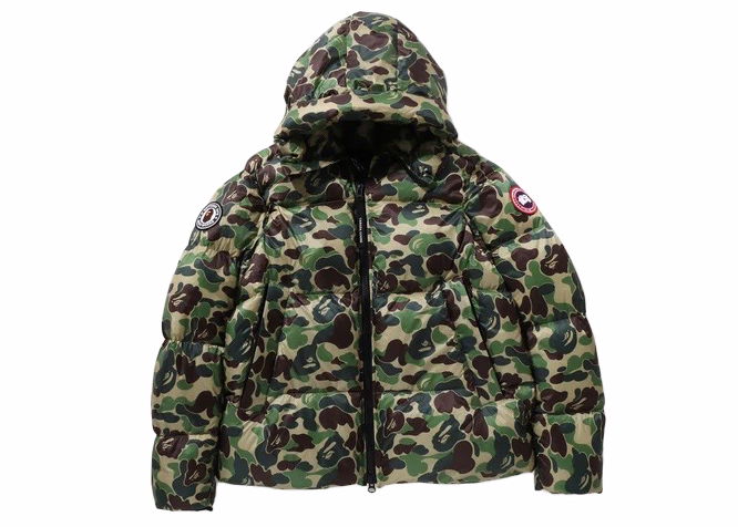 Пухо яке BAPE BAPE x Canada Goose Crofton Puffer Jacket Green Зелено | 1J73-144-901