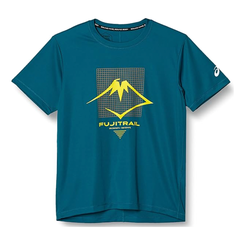 Тениска Asics Fujitrail Logo Short Sleeve T-Shirt Тюркоазено | 2011C624-407
