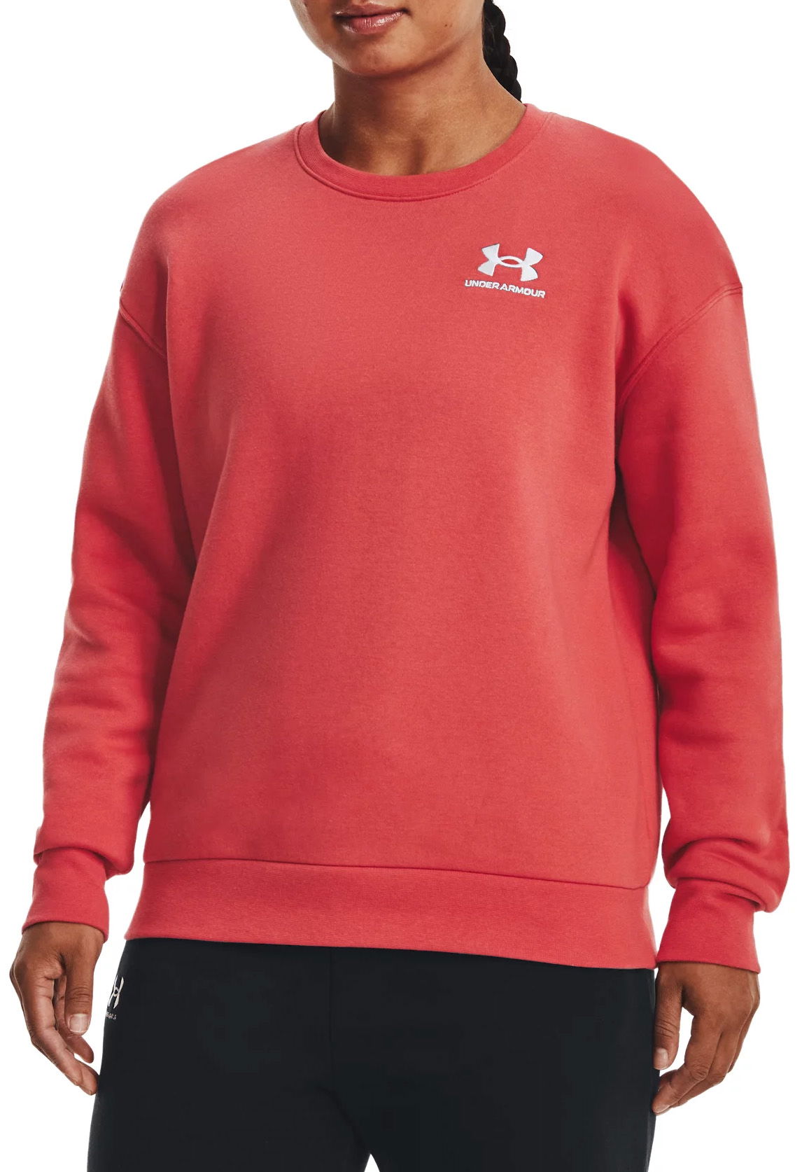 Суитчър Under Armour Essential Fleece Crew Червено | 1373032-638, 0