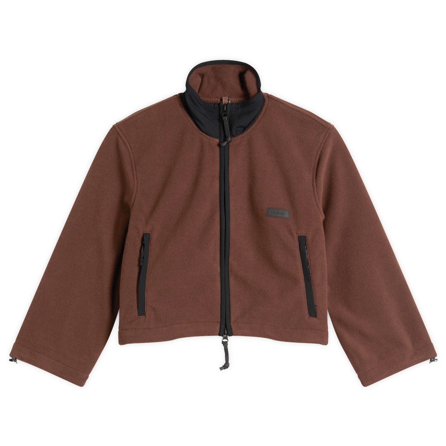 Яке SKIMS Fleece Lounge Shrunken Zip Up Jacket Кафяво | ZU-ZUP-9935W-COA, 0