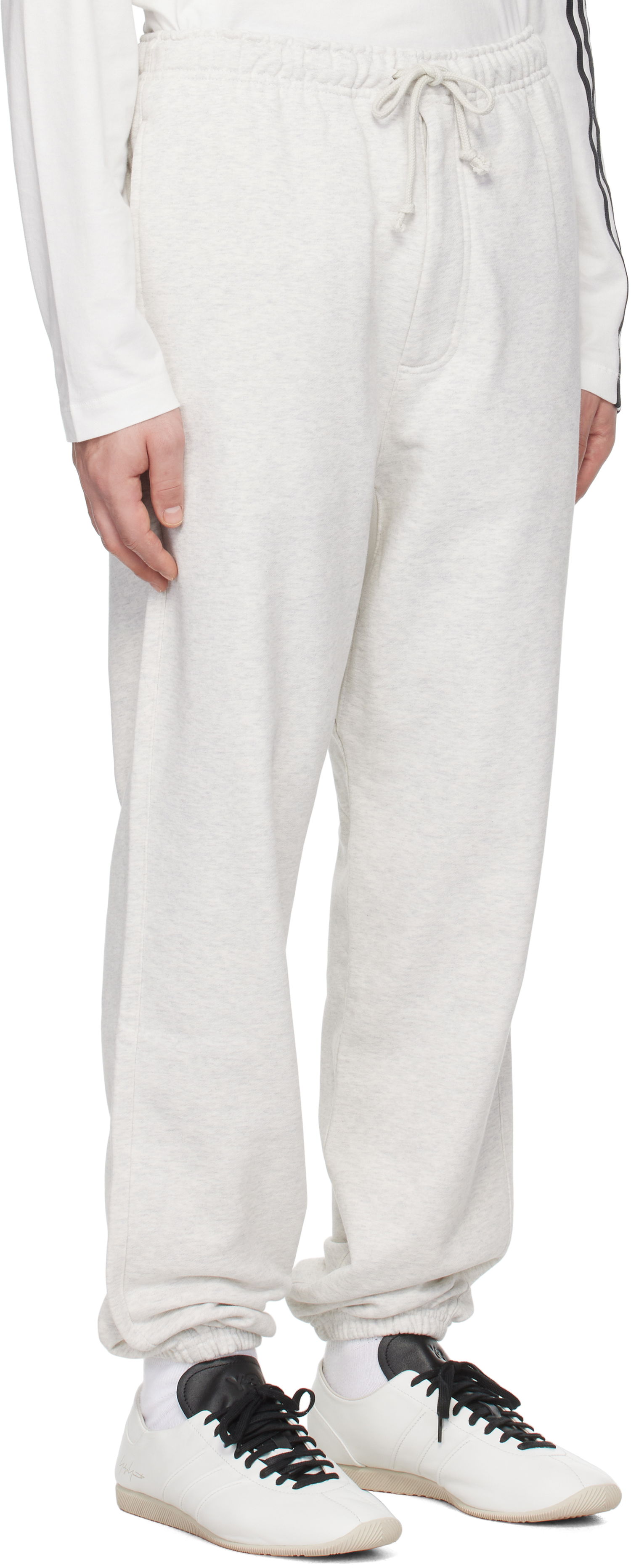 Спортни панталони Y-3 Y-3 French Terry Sweatpants Бяло | JM7873, 1