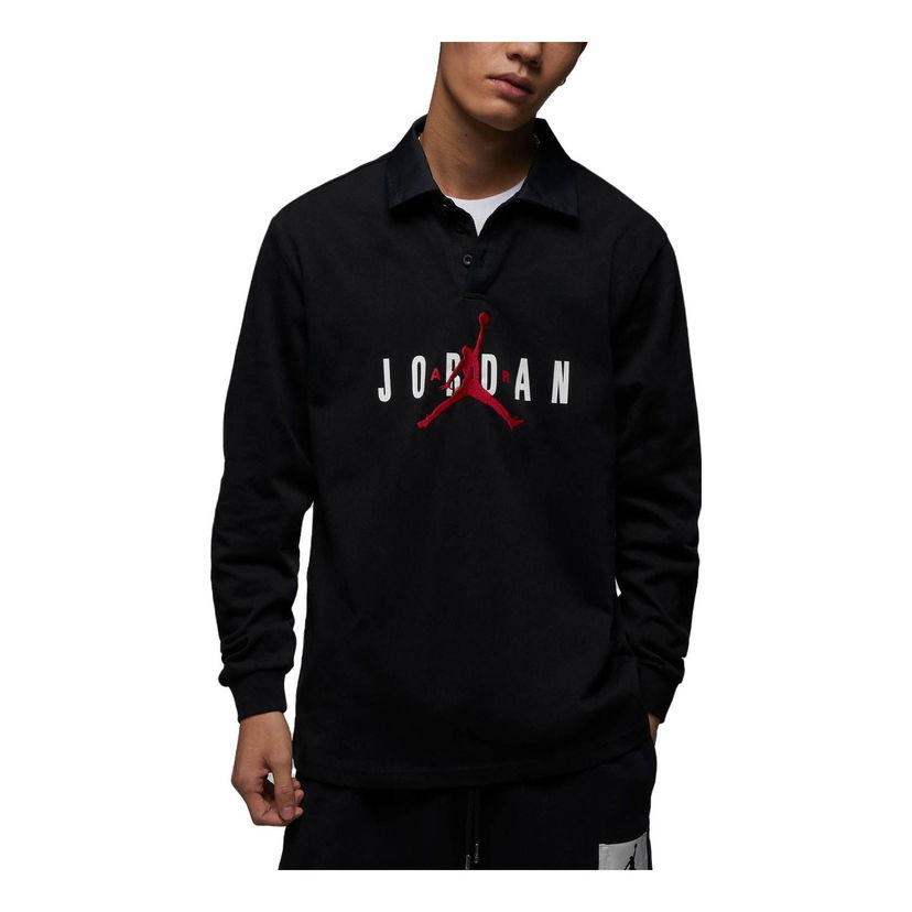 Поло тениска Jordan Jordan Jumpman Logo Polo Черно | DV7655-010