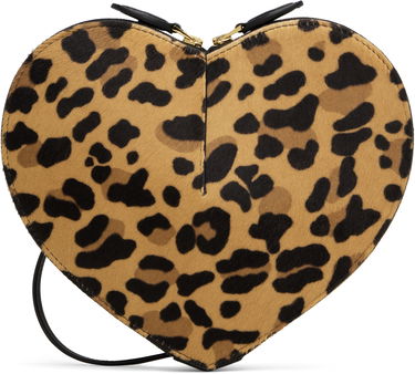Дамска чанта Alaïa Leopard Print Heart Shaped Shoulder Bag Кафяво | AA1P003CA329, 1