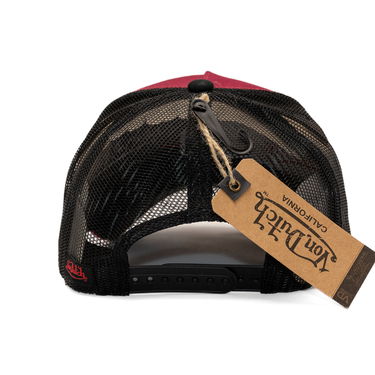 Шапка с козирка Von Dutch Von Dutch Trucker MC Logo Cap Бургунди | VD/0/CAS1/BIK/BOR, 2