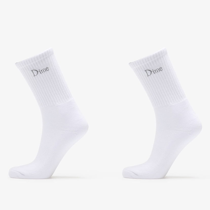 Чорапи Dime Dime Classic Long Socks (2 Pairs) Бяло | DIMEFA2539WHT