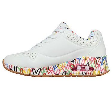 Кецове и обувки Skechers Uno Бежово | 155506-WHT, 4