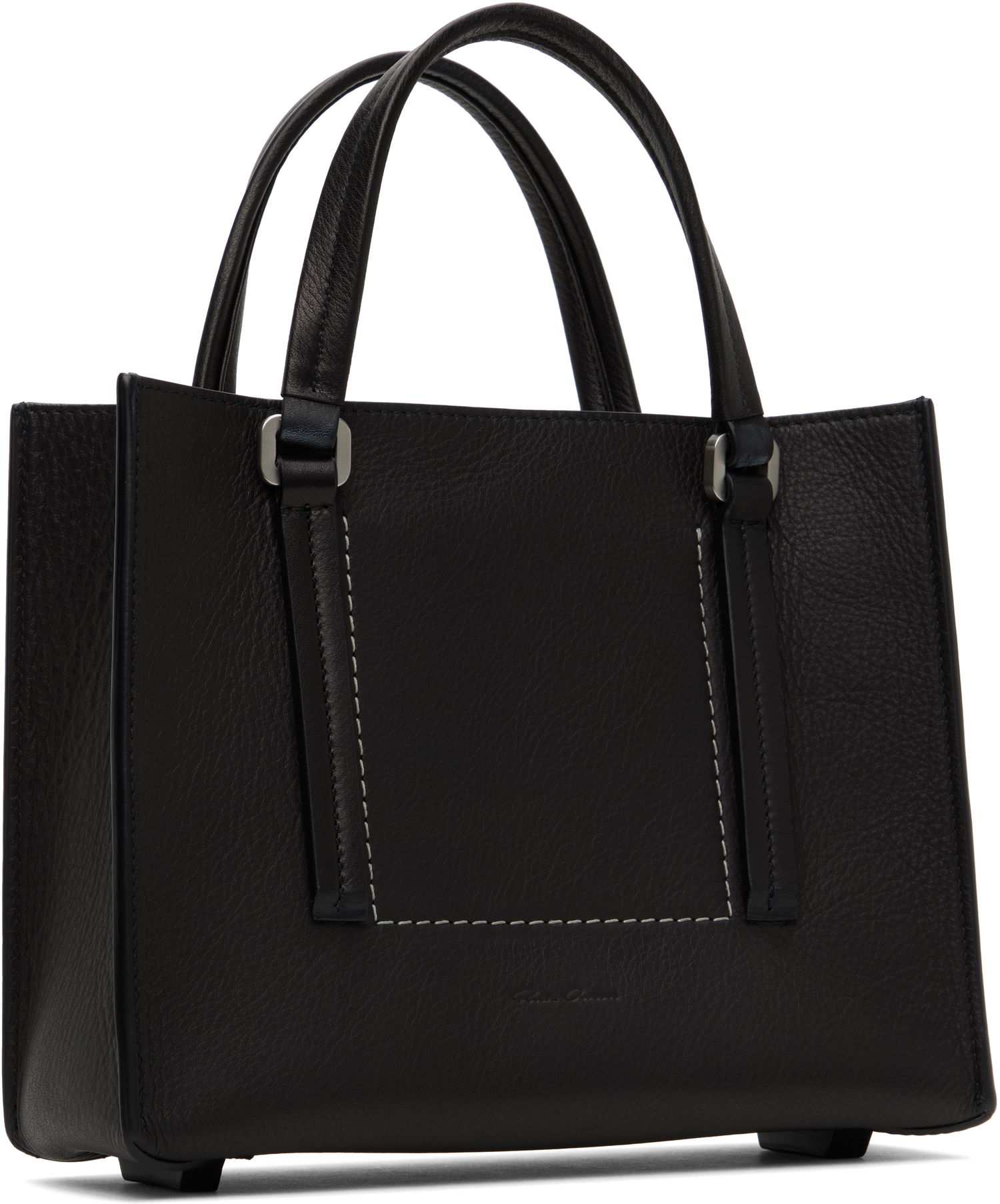 Чанта през рамо Rick Owens Rick Owens Mini Edith Shopper Tote Черно | RA01E0652 LCN, 1