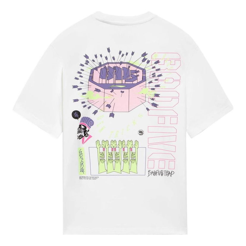 Тениска Li-Ning BadFive Trap Graphic Loose Fit T-Shirt Бяло | AHSS373-2