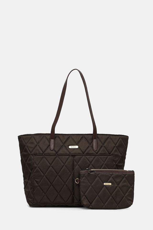 Barbour Quilted Tote Bag with Pouch