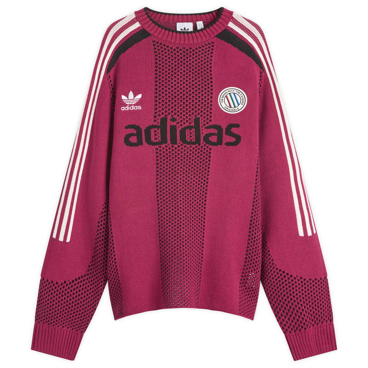 Пуловер adidas Originals Adidas Adicolor Pullover Knit Бургунди | KQ5086, 1