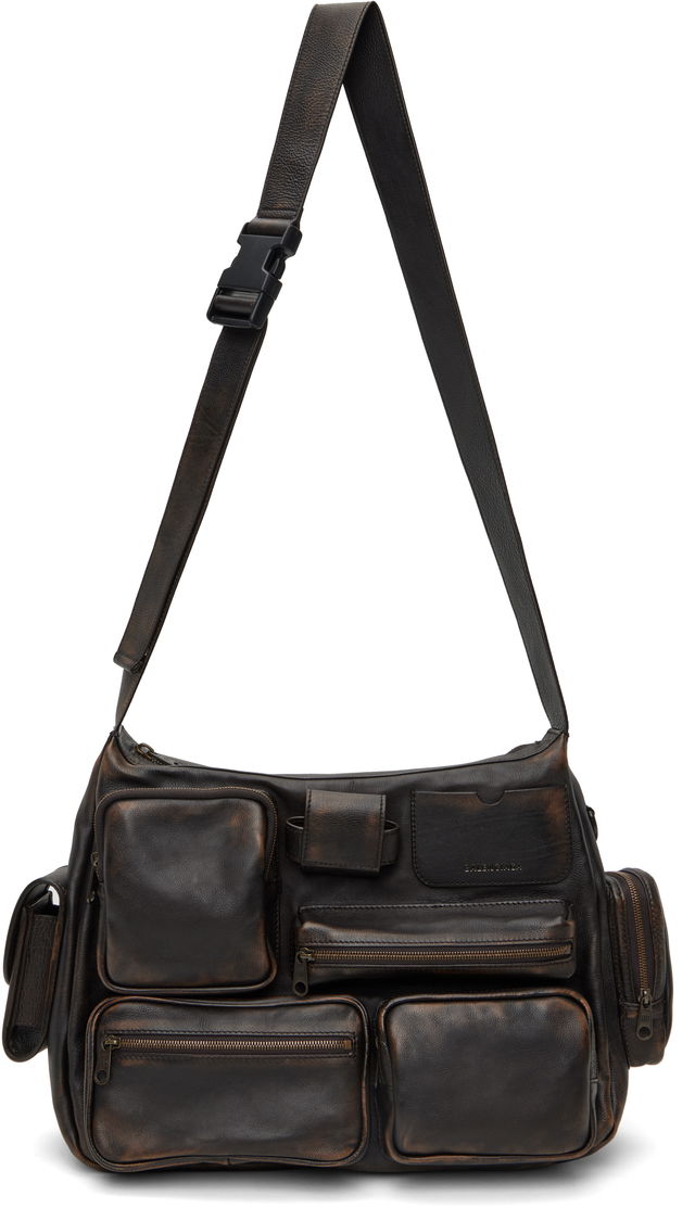Balenciaga Superbusy Multi-Pocket Leather Messenger Bag