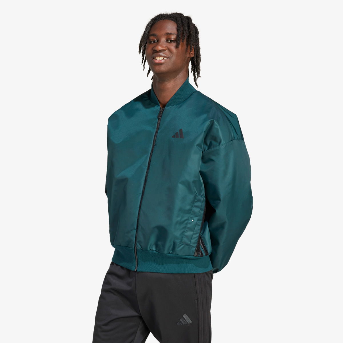 Яке бомбър adidas Originals Stadium Bomber Jacket Зелено | JX5637, 1