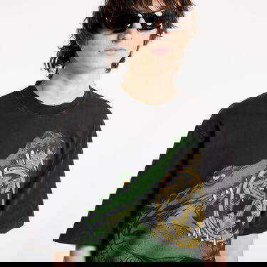 Тениска Off-White Crocodile Graphic Oversized T-Shirt Черно | OMAA120S25JER0061301, 1