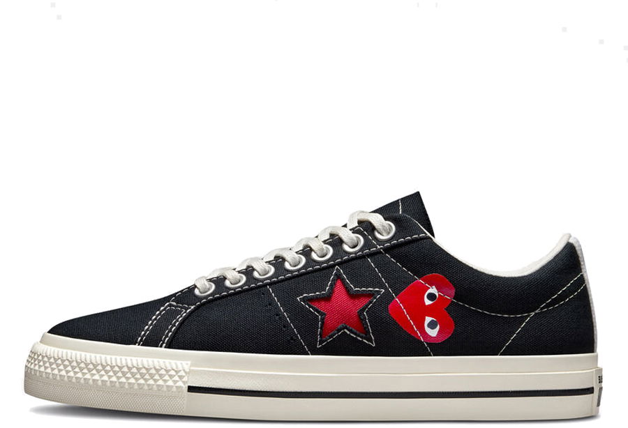 Кецове и обувки Converse One Star Ox Comme des Garcons PLAY Black Черно | A01791C, 1