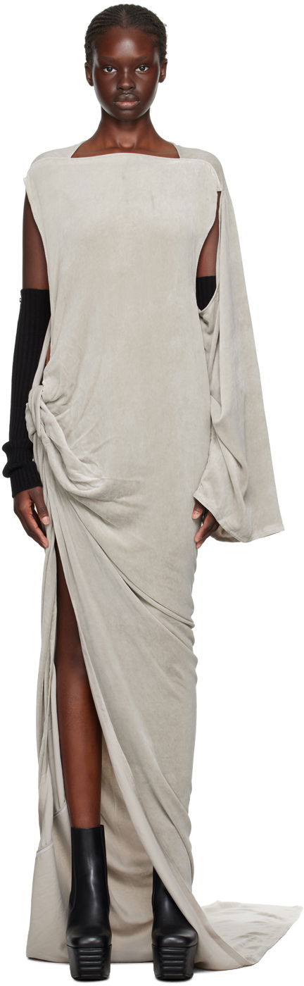 Pокля Rick Owens Edfu Maxi Dress Бежово | RP02C1525 V, 0