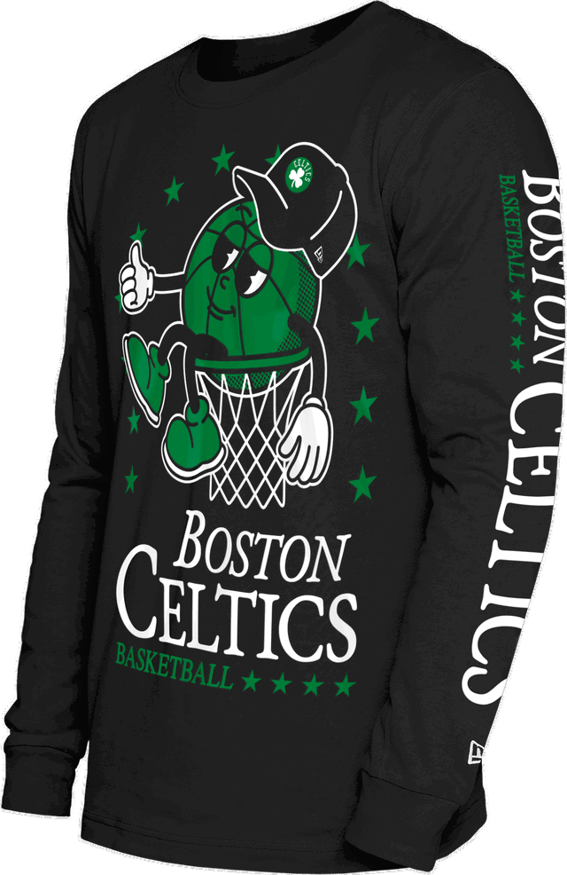 NBA Boston Celtics Oversized Long Sleeve Graphic T-Shirt