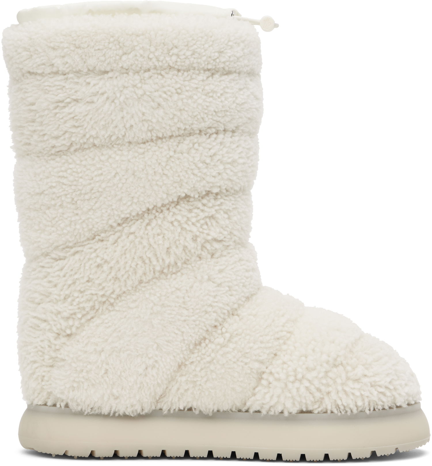 Кецове и обувки Moncler Gaia Pocket Mid Shearling Boots Бяло | J209B4H00120M4297, 0