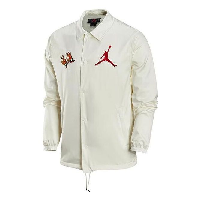 Ветровка Jordan Jordan Coach Jacket Бяло | FJ7709-133