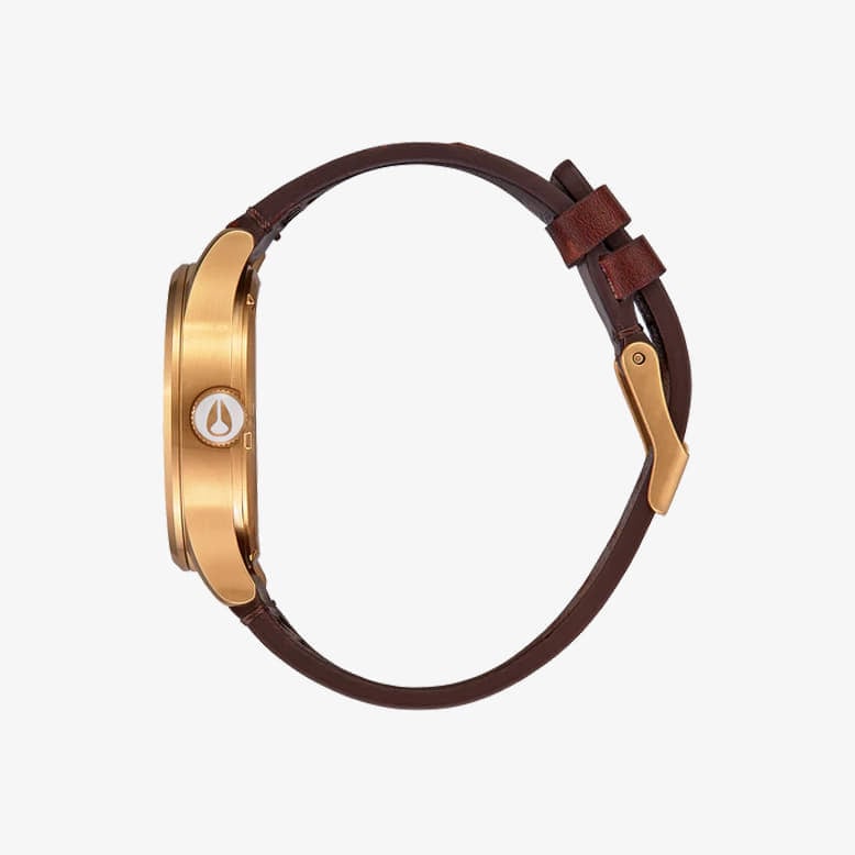 Часовник Nixon Sentry Leather Watch Gold/ Indigo/ Brown Universal Кафяво | A1055033, 1