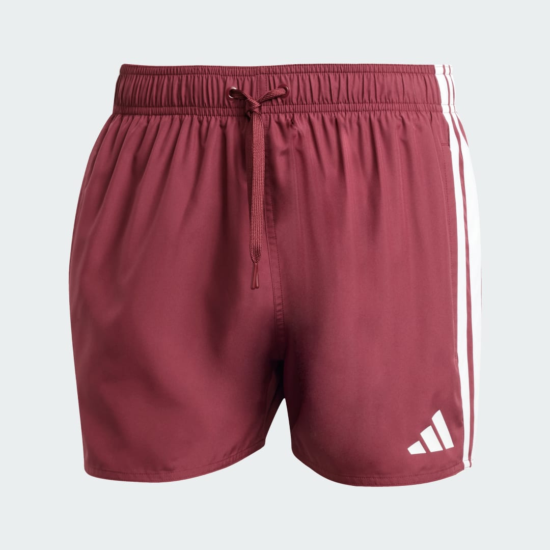 Бански adidas Performance 3-Stripes Swim Shorts 3-Inch Червено | JL5572, 1