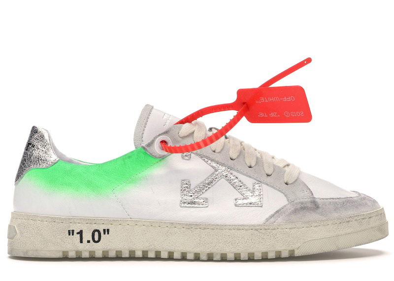 Кецове и обувки Off-White 2.0 Green Spray FW19 Сиво | OMIA042E19D680480140, 0