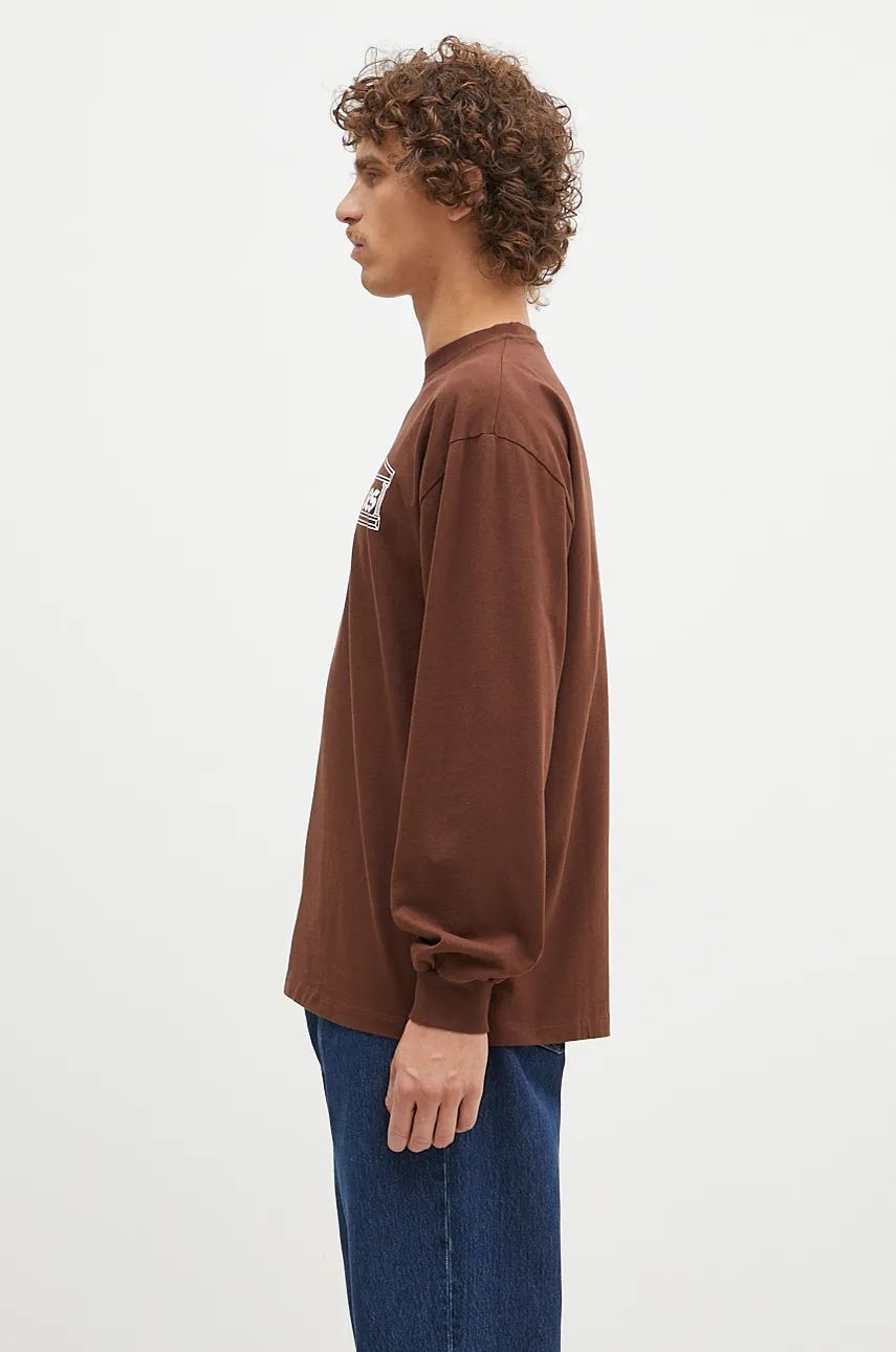 Тениска Aries Temple Longsleeve T-Shirt Print Кафяво | AR6066602, 1