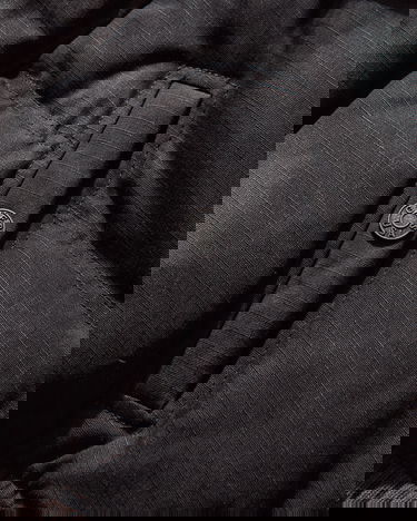 Пухо яке GUESS Distressed Cropped Puffer Jacket with Faux Fur Hood Черно | W5BL10WGF30 JTMU, 3