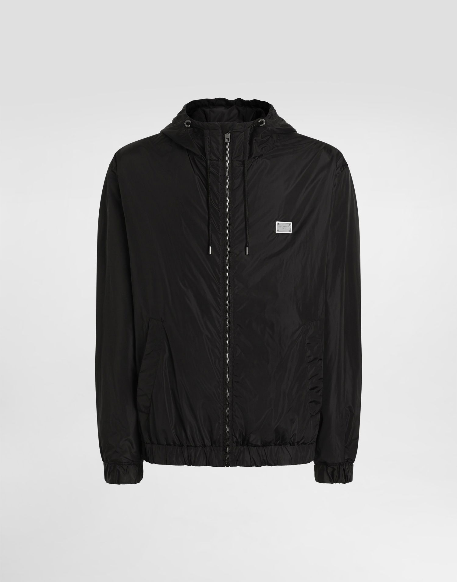Ветровка Dolce & Gabbana Dolce & Gabbana Technical Fabric Hooded Jacket with Tag Черно | G9BGSTFUS22N0000, 0