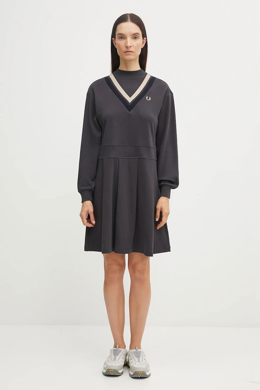 Pокля Fred Perry Fred Perry Mini Dress Сиво | D1178