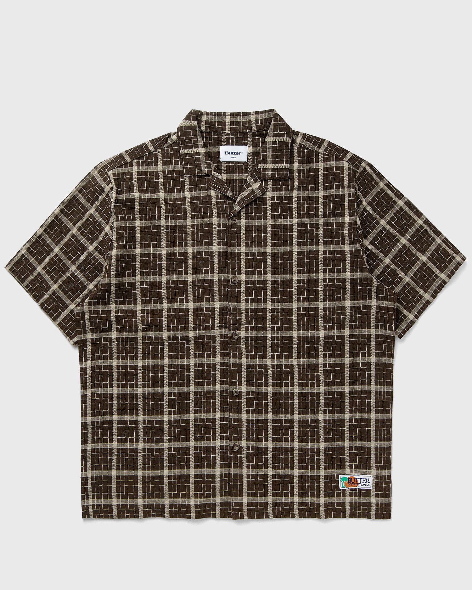 Риза Butter Goods Checkered Vacation Shirt Кафяво | P23979, 0