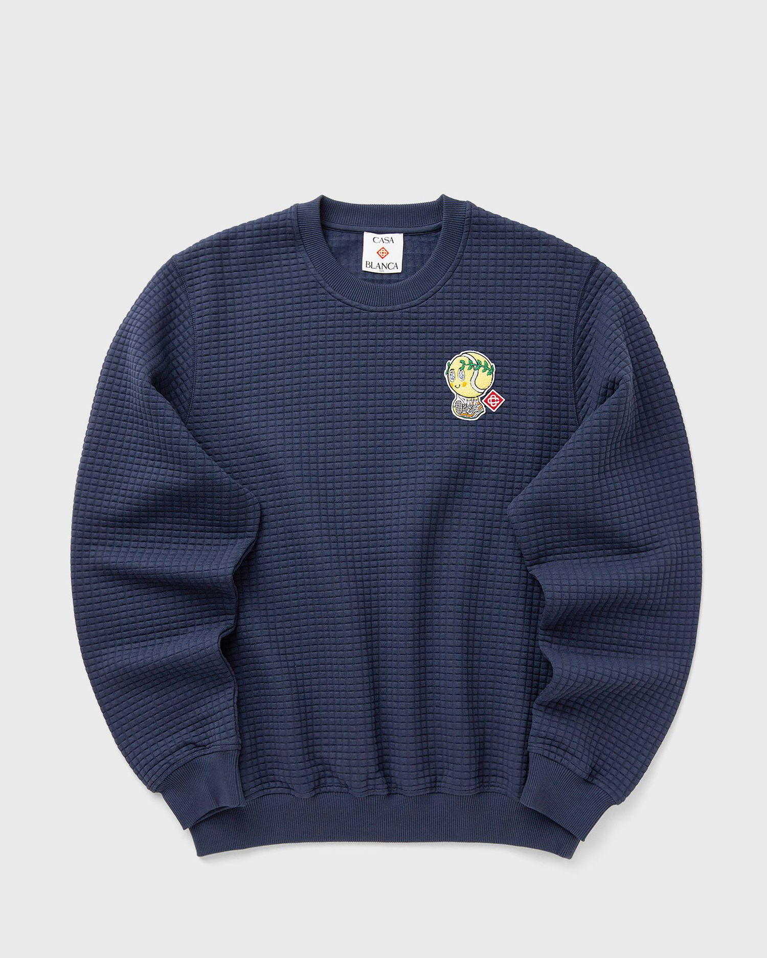 Суитчър Casablanca Grid Laurel Patch Sweatshirt Тъмно синьо | AW25-JTP-420-02, 1