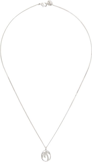 Колие Palm Angels Palm Angels Oval Palm Pendant Necklace Металик | PMOB12BS25MAT0017272, 0