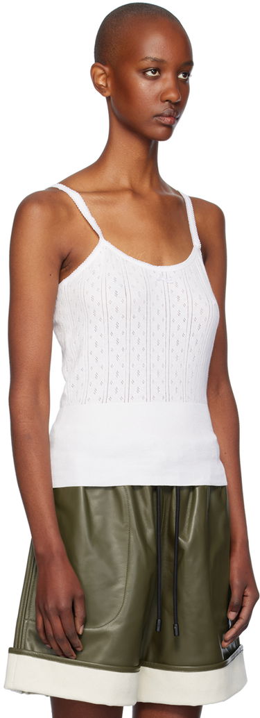 Потник JW Anderson JW Anderson Pointelle Knit Tank Top Бяло | KW1274-YN0389, 3