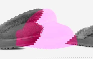 Кецове и обувки UGG Disquette Fuzzy Suede Slipper Größe 36 Розово | 1122550-DNY, 1