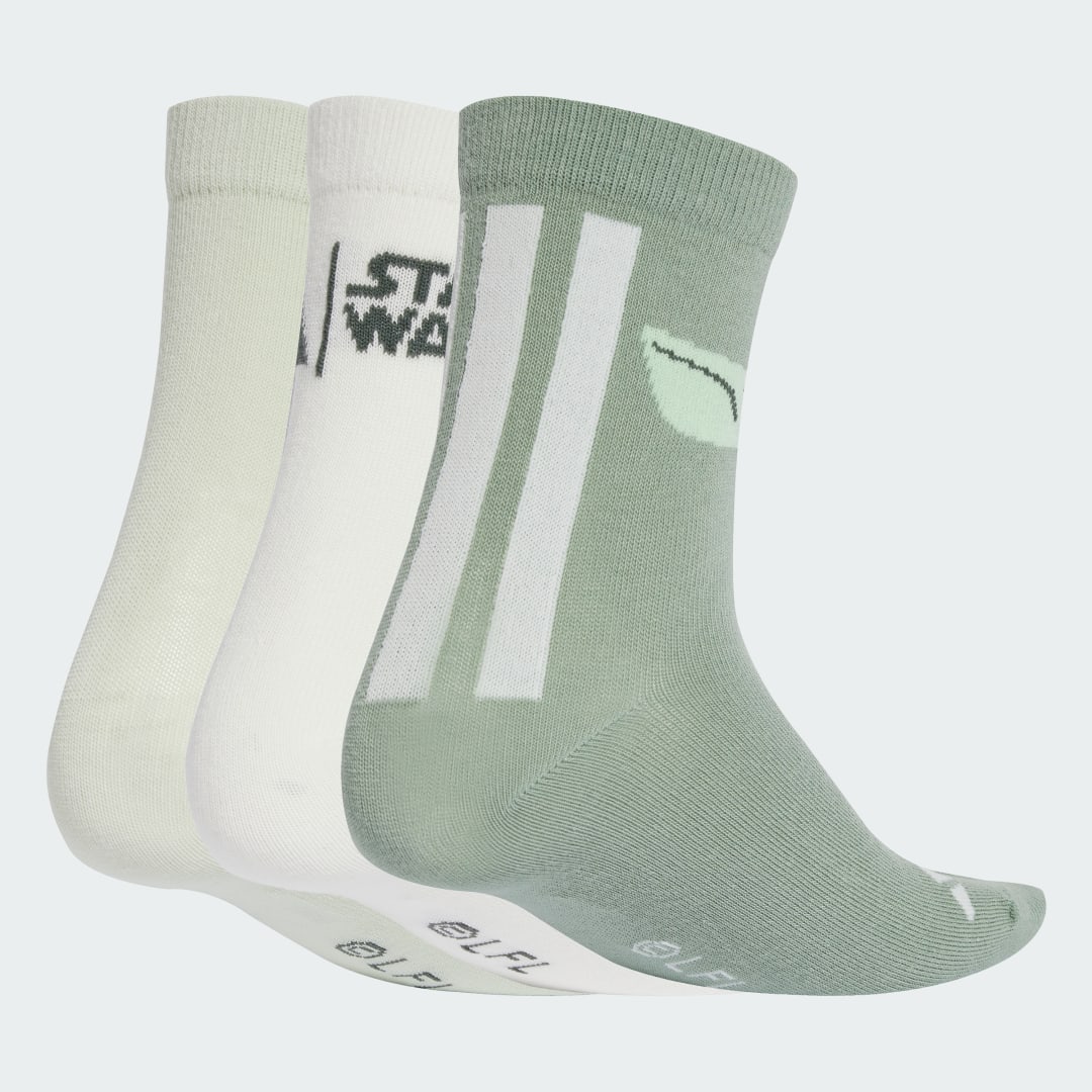 Чорапи adidas Performance Star Wars Mandalorian Kids Socks - 3 Pairs Зелено | JG5809, 0
