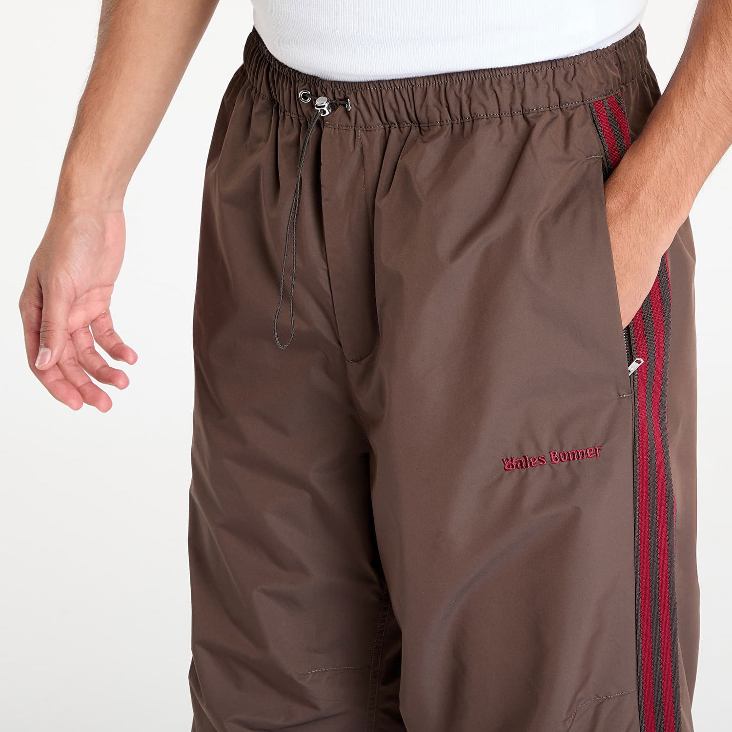Спортни панталони adidas Originals Wales Bonner x Nylon Track Pant Brown Кафяво | JJ2930, 1