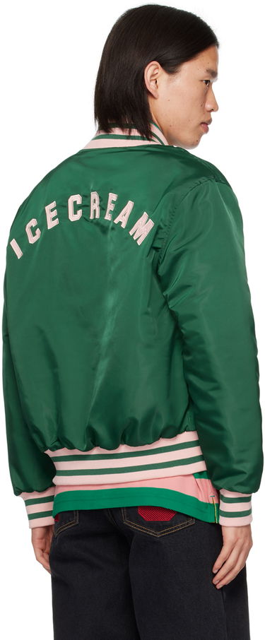 Яке бомбър BBC IceCream ICECREAM 'IC' Classic Bomber Jacket Зелено | IC24201, 2