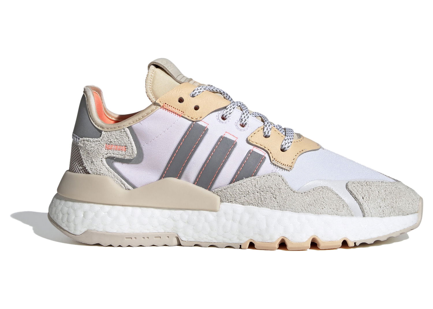 Кецове и обувки adidas Originals Nite Jogger White Glow Orange W Сиво | EF5426, 0