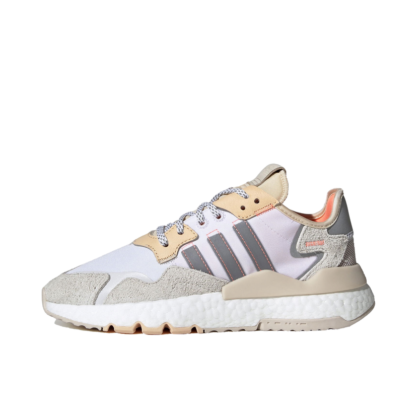 Кецове и обувки adidas Originals Nite Jogger White Glow Orange W Сиво | EF5426