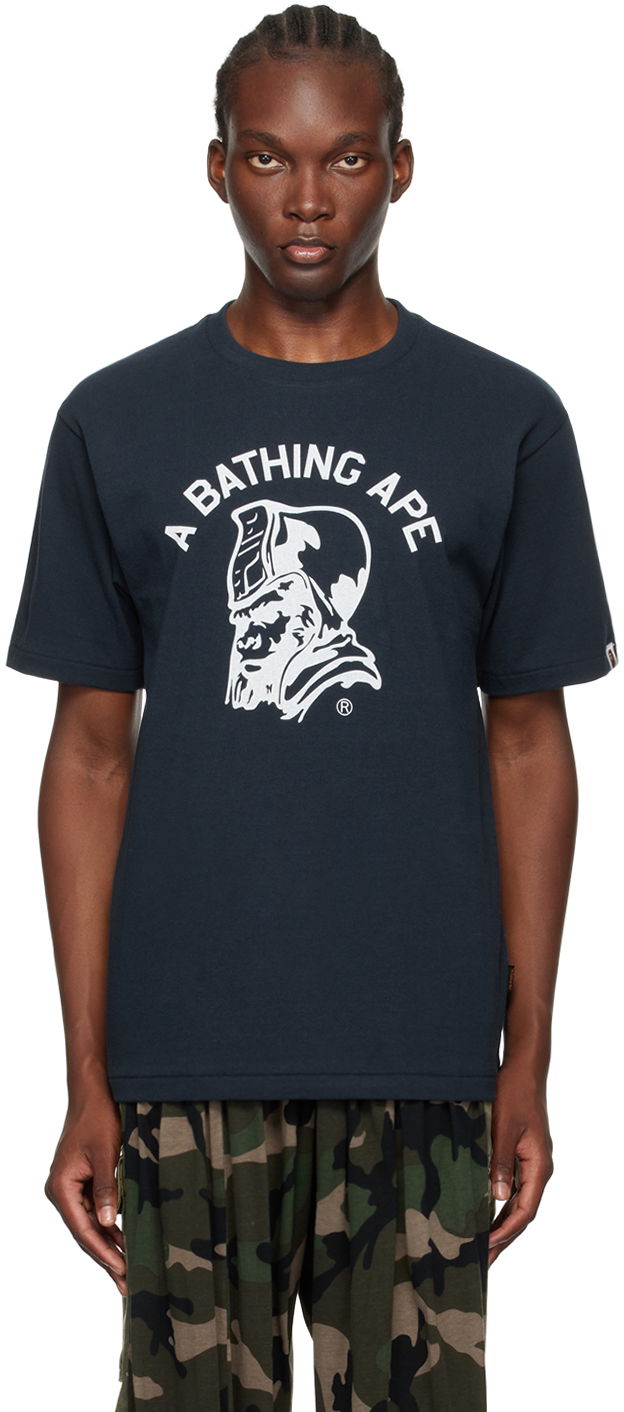 Тениска BAPE BAPE Navy Archive Graphic T-Shirt Тъмно синьо | 001CSK201007M