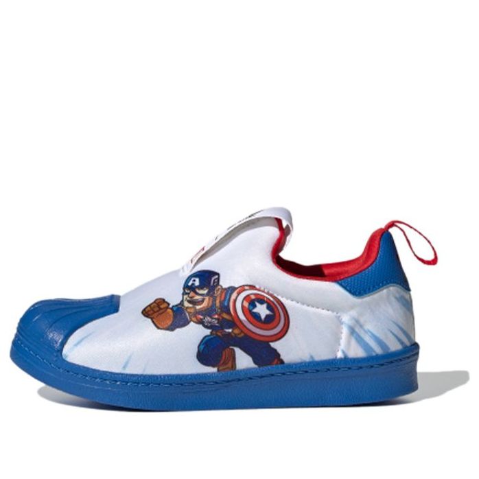 Кецове и обувки adidas Originals Marvel x Superstar 360 Captain America Бяло | FX4879, 0
