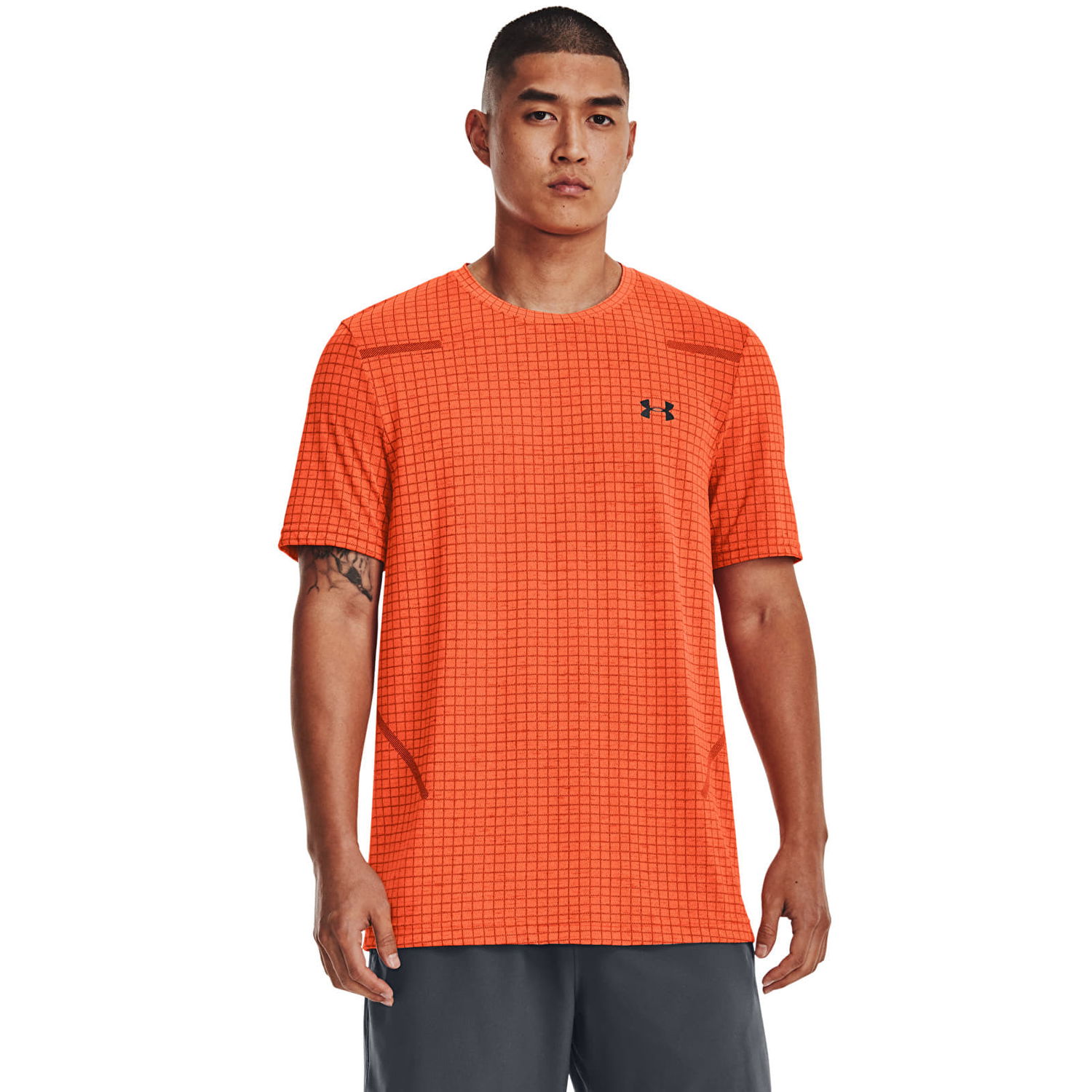 Тениска Under Armour Seamless Grid Ss Orange Оранжево
 | 1376921-866, 0