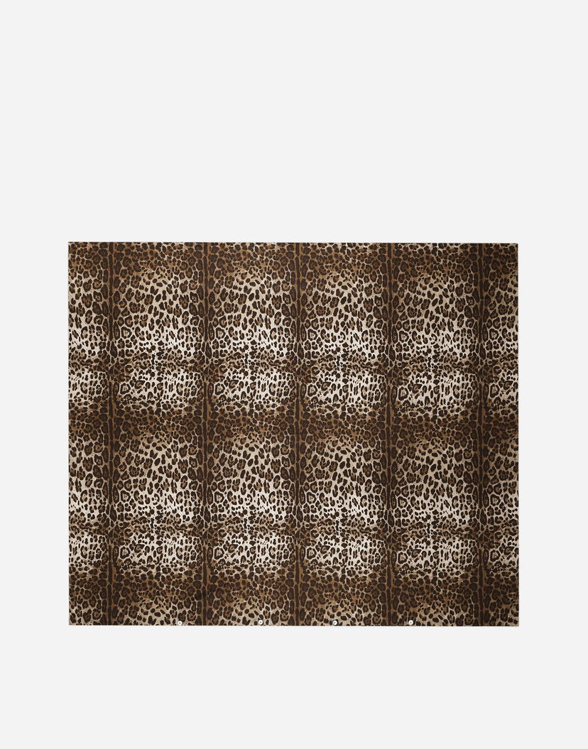 Домашен декор Dolce & Gabbana Dolce & Gabbana Cotton Sateen Leopard Print Duvet Cover Кафяво | TCE049TCAKFUL003