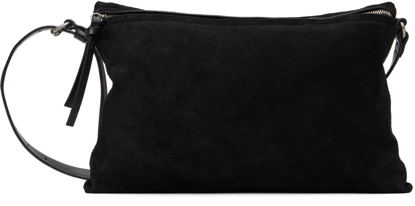 Чанта през рамо Dries Van Noten Suede Pouch Черно | 252-021505-184