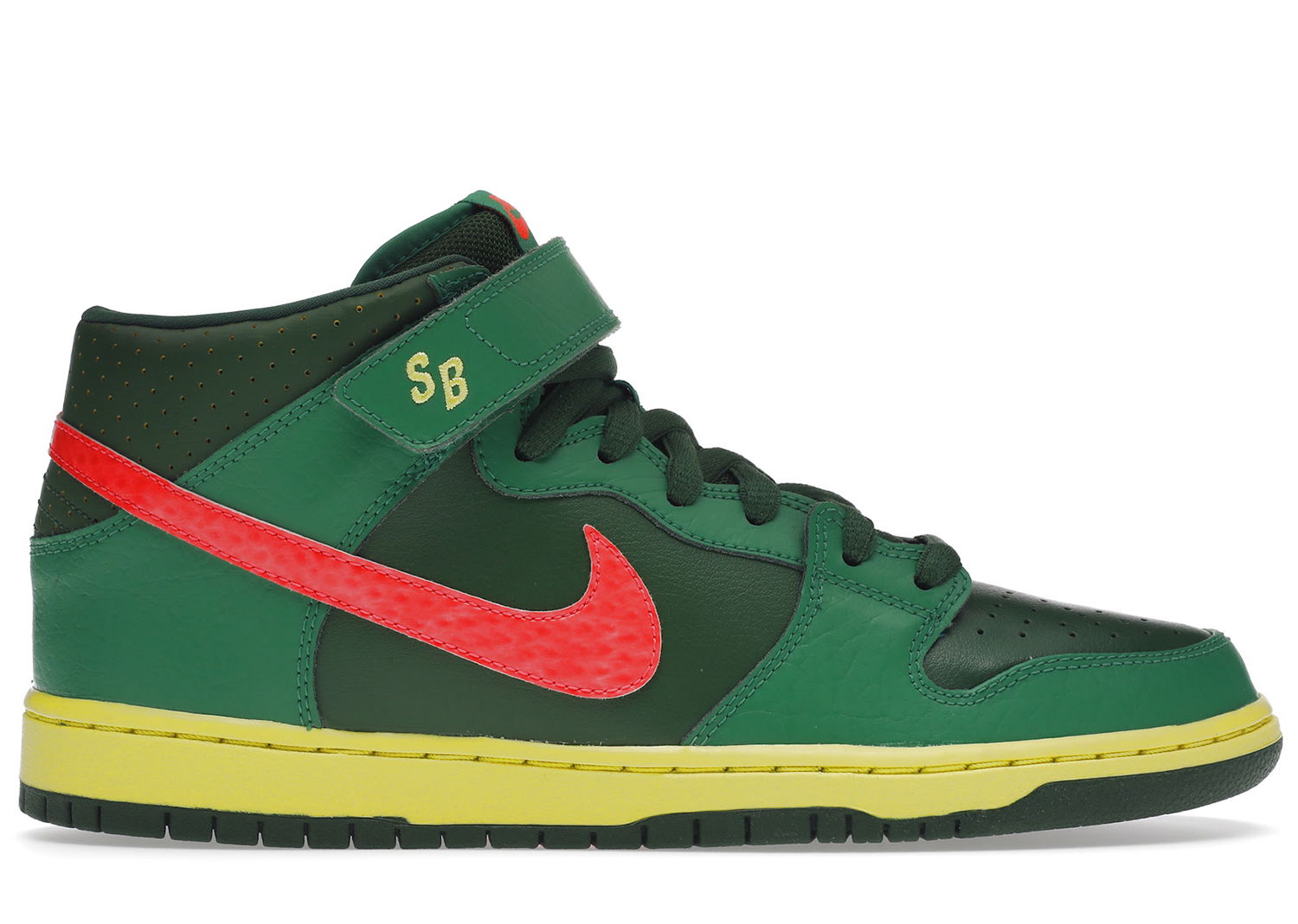 Кецове и обувки Nike SB SB Dunk Mid Watermelon Зелено | 314383-363, 0